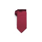 Burgundy Satin Self-Tie