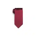 Burgundy Satin Self-Tie