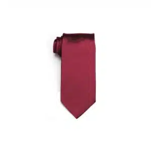 Burgundy Satin Self-Tie