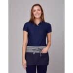 3 Divided Pocket Reverse Denim Waist Apron