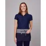 3 Divided Pocket Reverse Denim Waist Apron
