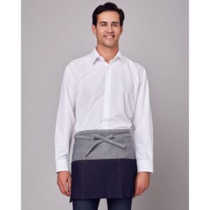 3 Divided Pocket Reverse Denim Waist Apron – LONG