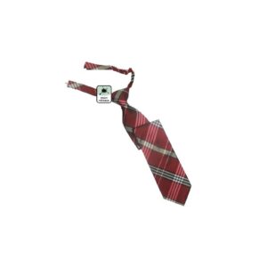 Plaid Burgundy Pre-Tied Tie