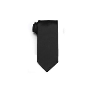Black Satin Self-Tie