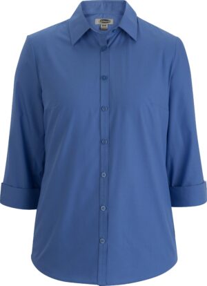 Edwards Ladies’ 3/4 Sleeve Essential Broadcloth Blouse