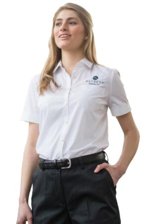 Edwards Ladies’ Short Sleeve Essential Broadcloth Blouse