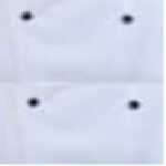 White with Black Buttons