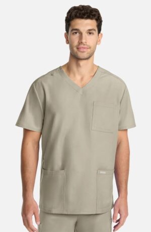 Cherokee Workwear Men’s 3-Pocket V-Neck Scrub Top