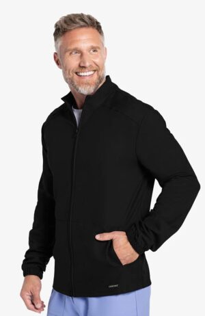 Cherokee Workwear Men’s 2-Pocket Zip-Front Warm Up Scrub Jacket