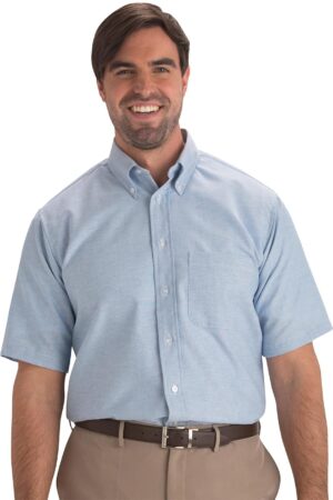 Men’s Short Sleeve Lightweight Easy Care Oxford Shirt