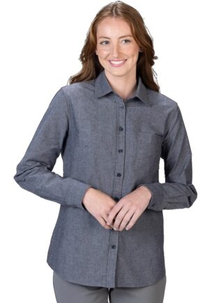 Edwards Ladies’ Long Sleeve Chambray Shirt