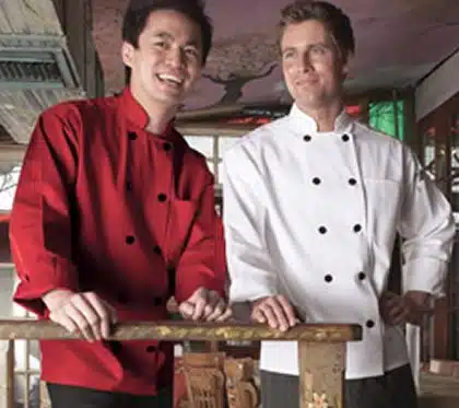 Black Button Chef Coat Black Button Chef Coat