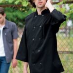 Classic 3/4 Sleeve Black Chef Coat