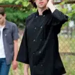 Classic 3/4 Sleeve Black Chef Coat
