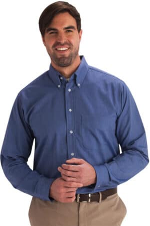 Edwards Men's Long Sleeve Easy Care Oxford Shirt