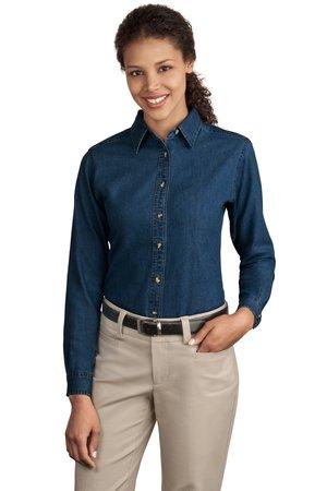 Ladies' Long Sleeve Premium Denim Shirts