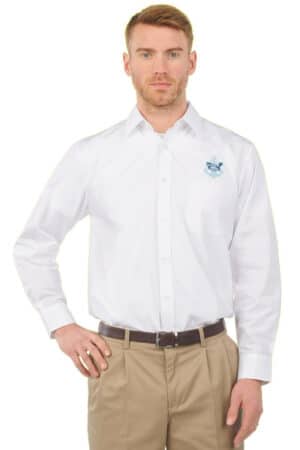 Edwards Men's Long Sleeve Essential Broadcloth Shirt