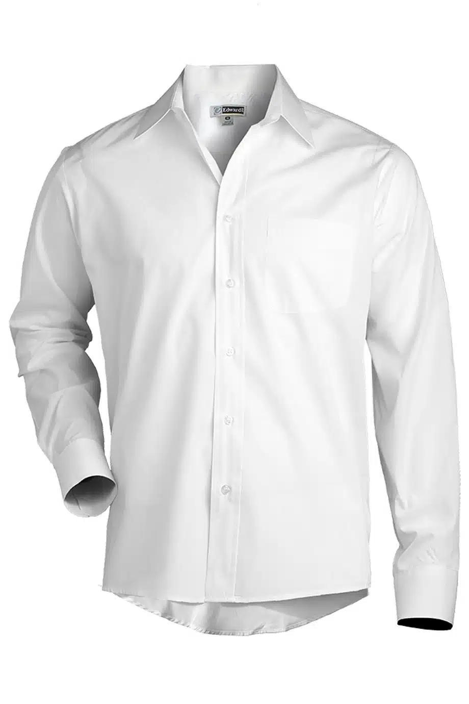 Ambassador Classic Broadcloth Long Sleeve Dress Shirt Men’s – White Ambassador Classic Broadcloth Long Sleeve Dress Shirt Men's