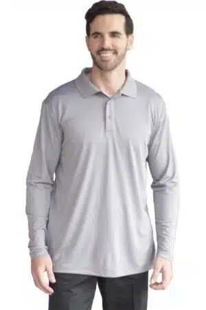 Edwards Unisex Mini-Pique Snag-Proof Long Sleeve Polo