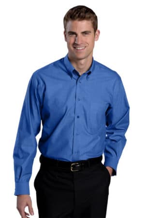 Edwards Men's Oxford Wrinkle Free Dress Shirt