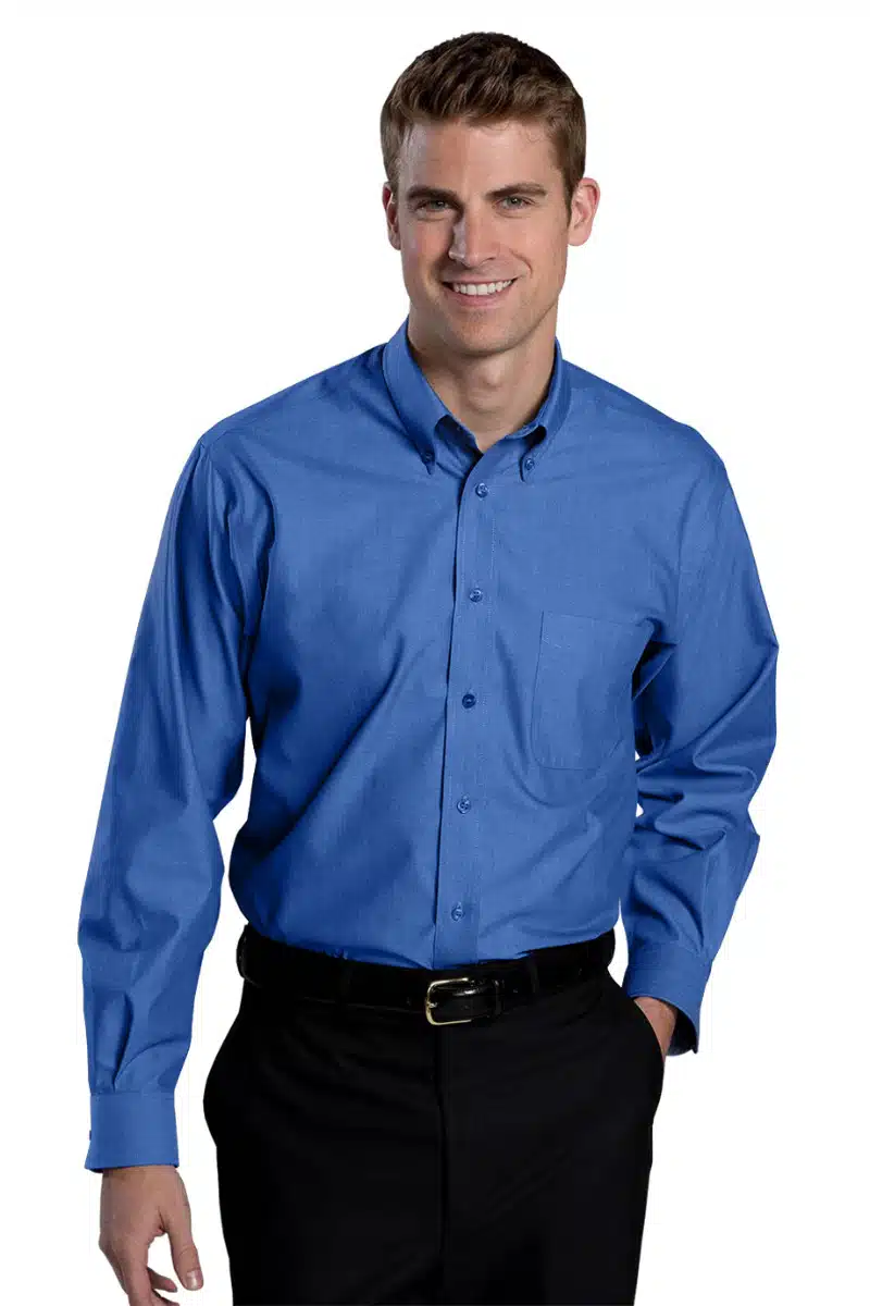 Edwards Men’s Oxford Wrinkle Free Dress Shirt Edwards Men's Oxford Wrinkle Free Dress Shirt