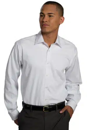 Edwards Men's Long Sleeve Pinpoint Oxford
