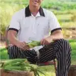 Classic Chef Pant with 2″ Elastic Waist-Black-with-White-Stripe