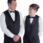 Men’s Five Button Satin Shawl Lapel Vests