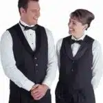 Men’s Five Button Satin Shawl Lapel Vests