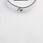 Men’s Banded Collar Formal Shirt