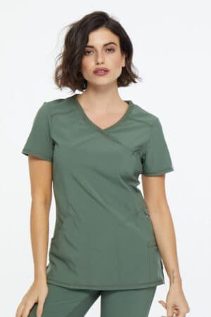 Infinity by Cherokee Women's Mock Wrap Top
