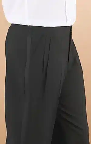 Ladies' Pleated Tuxedo Trouser