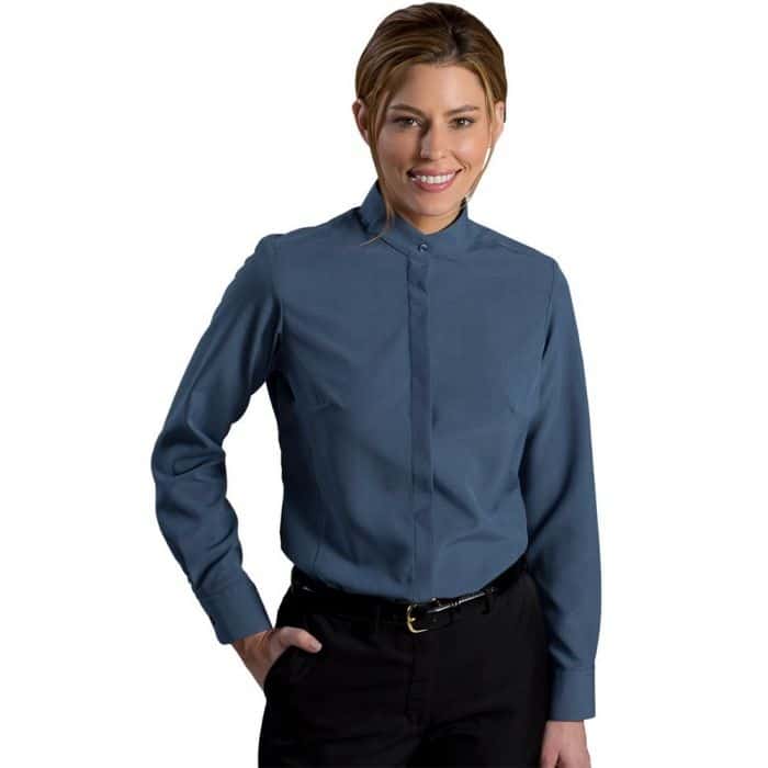 Ladies' Upscale Long Sleeve Banded Performance Shirt - Ambassador Uniform