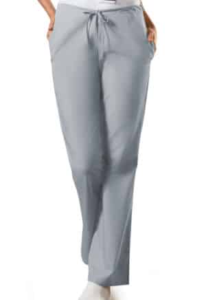 Cherokee Workwear Originals Women's Natural Rise Flare Leg Drawstring Pant