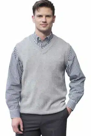 Edwards Unisex V-Neck Jersey Knit Acrylic Vest