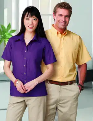 Men's Short Sleeve Easy Care Poplin Shirt