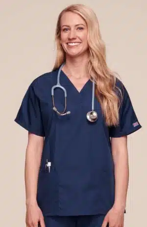 Cherokee Workwear Ladies' V-Neck Top