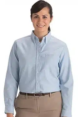 Edwards Ladies’ Long Sleeve Easy Care Oxford Shirt Edwards Ladies' Long Sleeve Easy Care Oxford Shirt