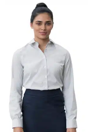 Edwards Ladies' Long Sleeve Pinpoint Oxford