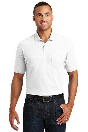 Unisex Short Sleeve Pique Polo with Left Chest Pocket