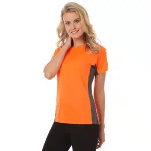 Ladies' Moisture Wicking Color Block Jersey Knit T-Shirt