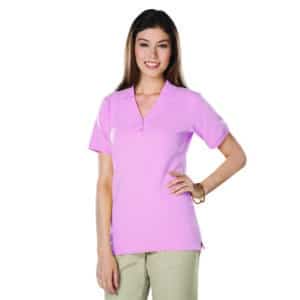Ladies' Y-Placket Polo No Stretch
