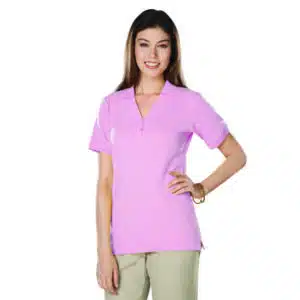 Ladies' Y-Placket Polo No Stretch