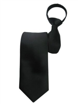 Zipper Ties - Black and Red Solid