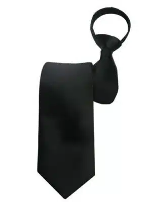Zipper Ties - Black and Red Solid