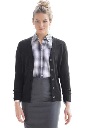 Edwards Ladies' Jersey Knit Acrylic Cardigan with Pockets