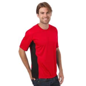 Men's Moisture Wicking Color Block Jersey Knit T-Shirt