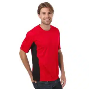 Men's Moisture Wicking Color Block Jersey Knit T-Shirt