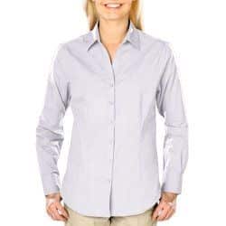 Ladies' Long Sleeve Crossweave Dress Shirt