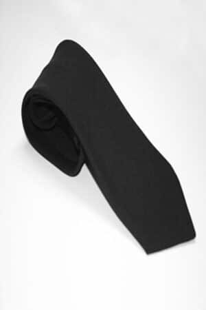 Black Poly/Satin Neck Tie